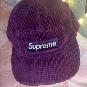 Supreme Deep Purple Corduroy Hat